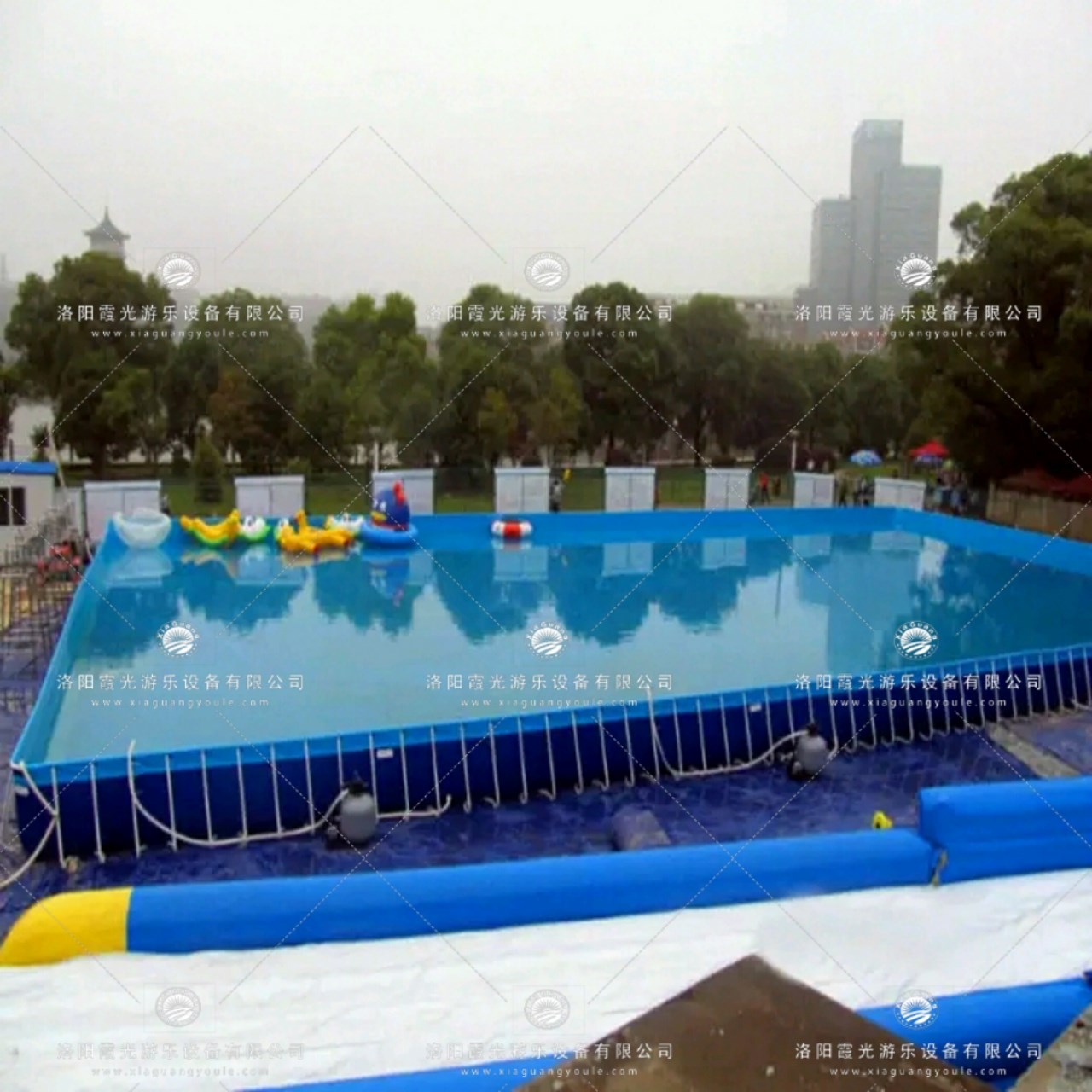玛纳斯大型支架游泳池